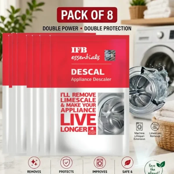 IFB Essentials Descal Washing Machine Cleaner (Pack of 8)