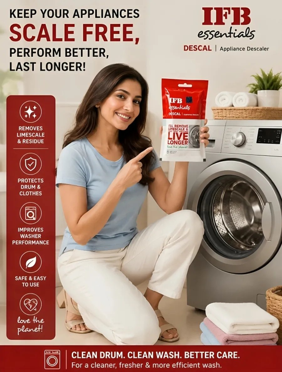 IFB Essentials Descal Washing Machine Cleaner (Pack of 8)