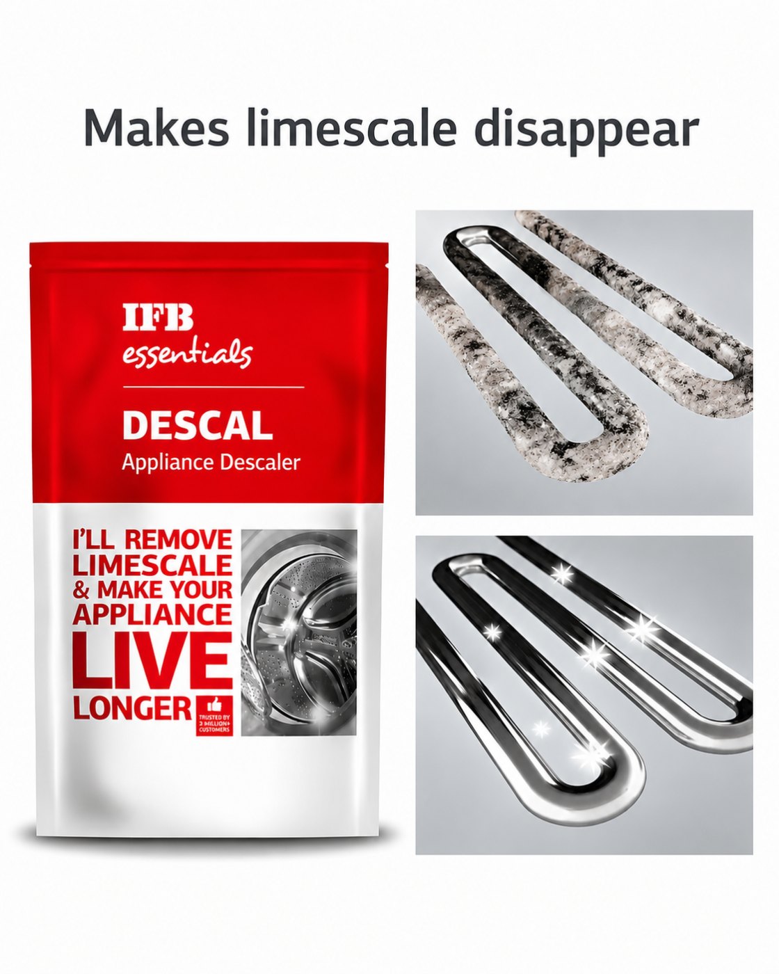 IFB Essentials Descal Appliance Descaler 400g (Pack of 4)